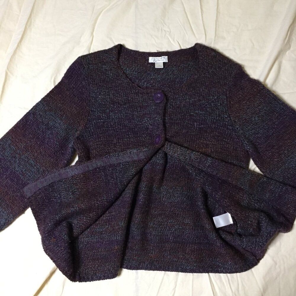 Women's Purple Sweater Cardigan | Christopher & Banks | Vintage vibes